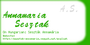 annamaria sesztak business card